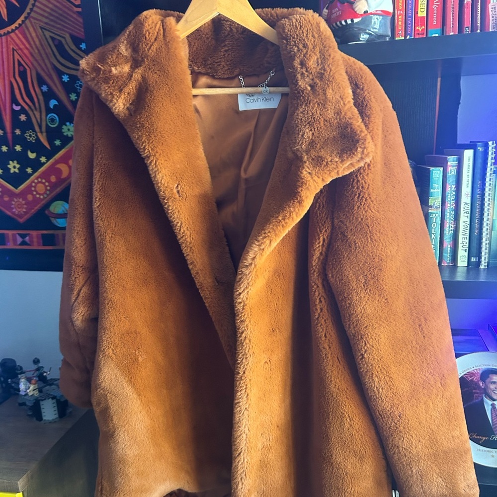 Calvin Klein Faux Fur coat